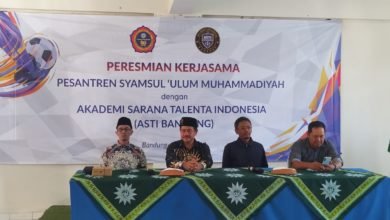 Berupaya Lahirkan Atlit Sepakbola yang Hebat dan Taat Agama, Ponpes Syamsul Ulum dan ASTI Bandung Jalin Kerjasama