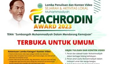 Muhammadiyah Akan Gelar Lomba Fachrodin Award 2023 dengan Tema Jasa Tokoh Lokal Muhammadiyah Akan Gelar Lomba Fachrodin Award 2023 dengan Tema Jasa Tokoh Lokal