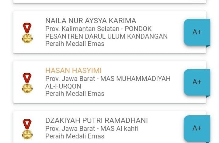 Para Santri Pesantren Muhammadiyah Al-Furqon Panen Juara di Olimpiade Sains 2024 Para Santri Pesantren Muhammadiyah Al-Furqon Panen Juara di Olimpiade Sains 2024